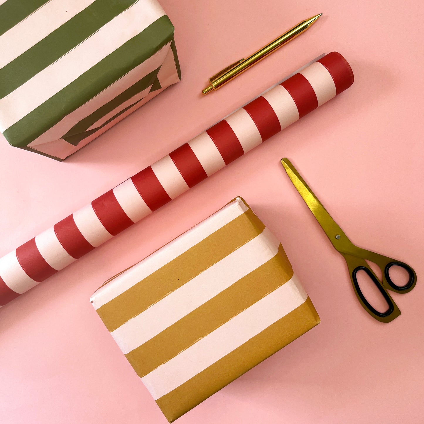 Luxury Candy Cane Striped Christmas Wrapping Paper