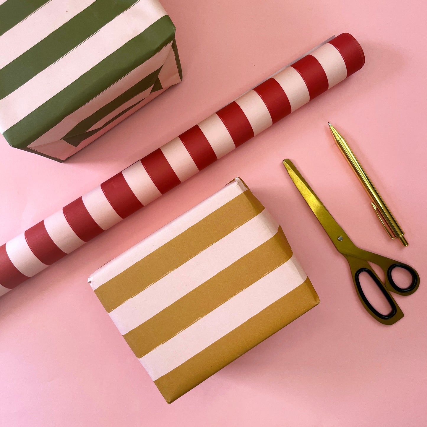 Luxury Candy Cane Striped Christmas Wrapping Paper